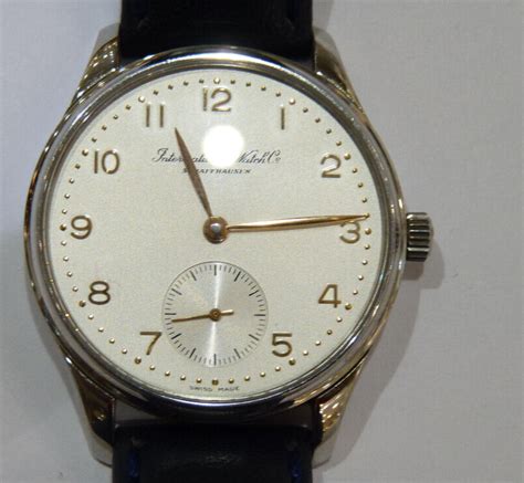 iwc portugiese schwarz kleine sekunde neun uhr 1960